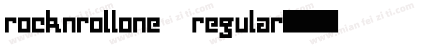 rocknrollone regular字体转换